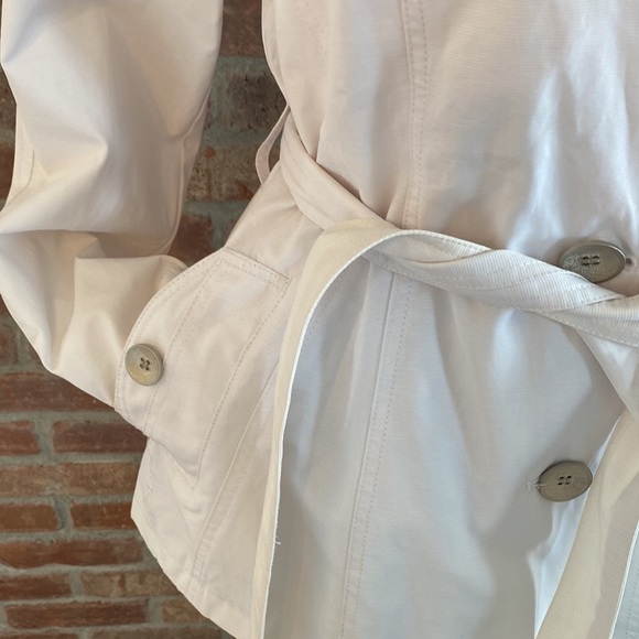 Giacca large white peacoat with silver buttons - Picture 5 of 12